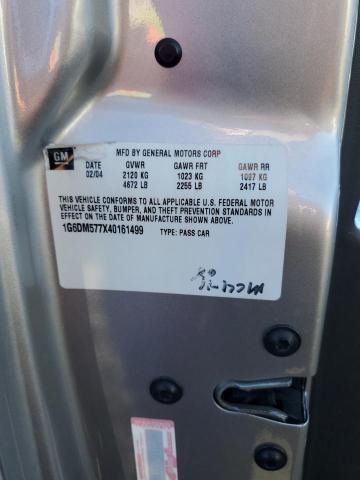 Photo 10 from auction – 2004 CADILLAC CTS with VIN 1G6DM577X40161499