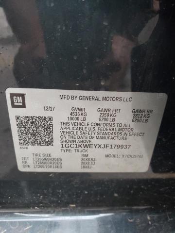 Photo 10 from auction – 2018 CHEVROLET SILVERADO with VIN 1GC1KWEYXJF179937