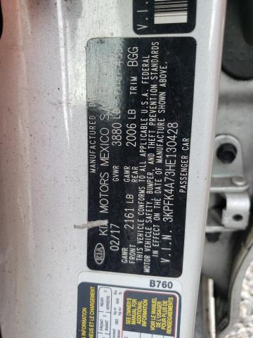 Photo 10 from auction – 2017 KIA FORTE LX with VIN 3KPFK4A73HE130428
