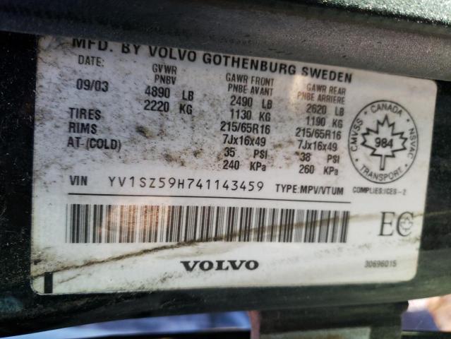 Photo 10 from auction – 2004 VOLVO XC70 with VIN YV1SZ59H741143459