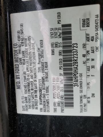 Photo 10 from auction – 2011 FORD FUSION SE with VIN 3FAHP0HA2BR233723