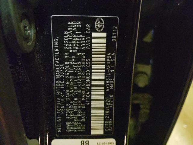 Photo 10 from auction – 2021 TOYOTA AVALON LIM with VIN 4T1CA1AB3MU001055