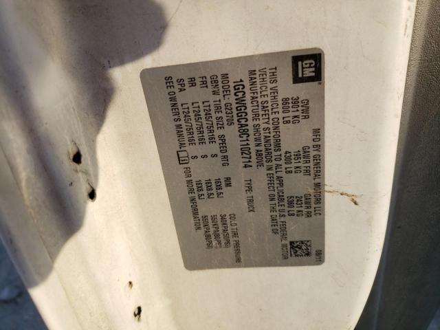 Photo 10 from auction – 2012 CHEVROLET EXPRESS G2 with VIN 1GCWGGCA8C1102714
