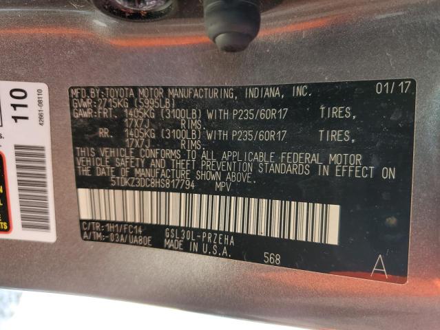 Photo 10 from auction – 2017 TOYOTA SIENNA LE with VIN 5TDKZ3DC8HS817794