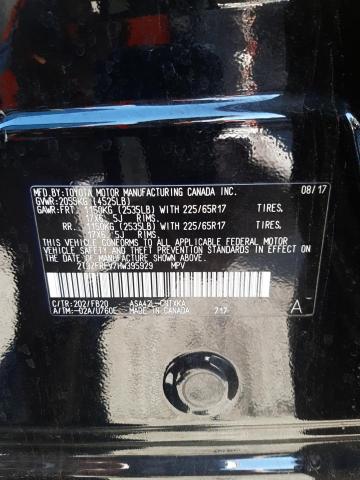 Photo 10 from auction – 2017 TOYOTA RAV4 LE with VIN 2T3ZFREV7HW395929