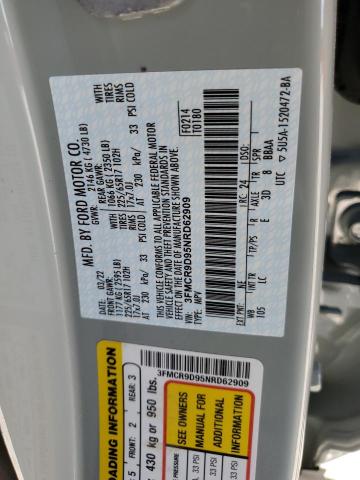 Photo 10 from auction – 2022 FORD BRONCO SPO with VIN 3FMCR9D95NRD62909