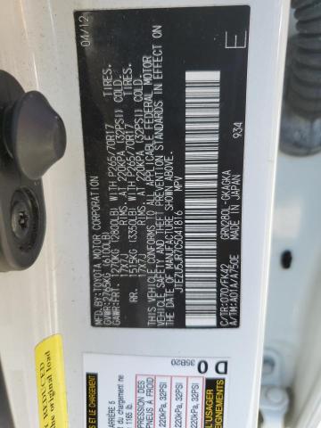 Photo 10 from auction – 2012 TOYOTA 4RUNNER SR with VIN JTEZU5JR7C5041816