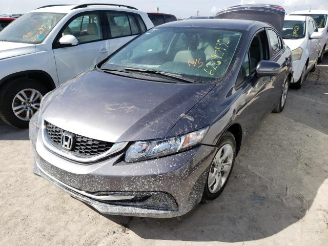 Photo 2 from auction – 2014 HONDA CIVIC LX with VIN 19XFB2F56EE053061