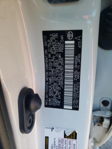Photo 10 from auction – 2012 TOYOTA PRIUS PLUG with VIN JTDKN3DP5C3012599