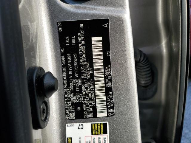Photo 10 from auction – 2020 LEXUS RX 350 with VIN 2T2HZMAA6LC181182