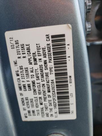 Photo 10 from auction – 2012 HONDA ACCORD LX with VIN 1HGCP2F32CA092394