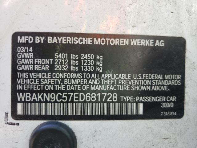 Photo 10 from auction – 2014 BMW 550 I with VIN WBAKN9C57ED681728