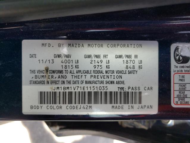 Zdjęcie 10 z aukcji – 2014 MAZDA 3 TOURING z VIN JM1BM1V71E1151035
