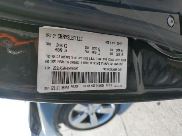 Photo 10 from auction – 2008 DODGE CHARGER R/ with VIN 2B3LA53H78H207583