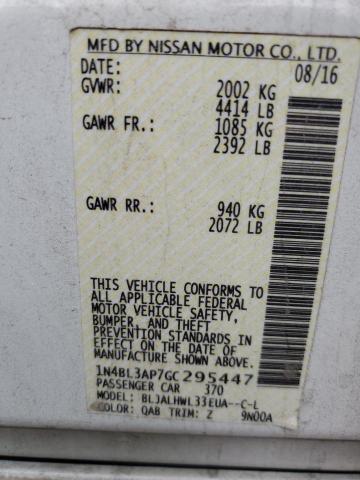 Photo 10 from auction – 2016 NISSAN ALTIMA 3.5 with VIN 1N4BL3AP7GC295447