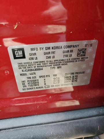Photo 10 from auction – 2020 BUICK ENCORE PRE with VIN KL4CJASB4LB000844