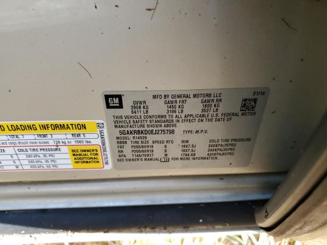 Photo 10 from auction – 2014 BUICK ENCLAVE with VIN 5GAKRBKD0EJ275798