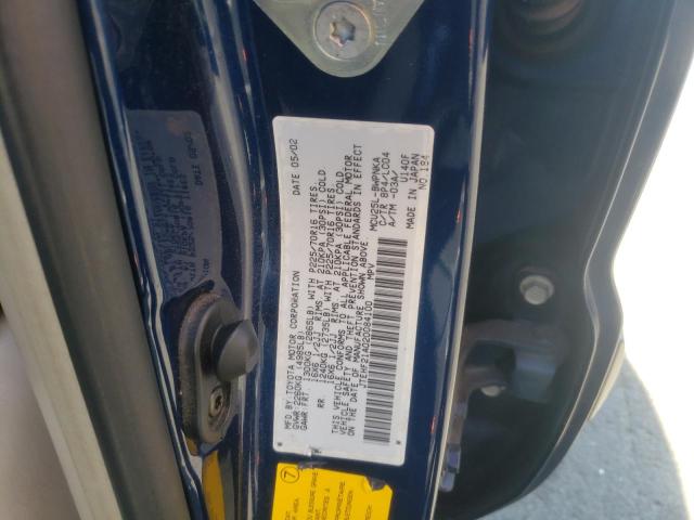 Photo 10 from auction – 2002 TOYOTA HIGHLANDER with VIN JTEHF21A020084100