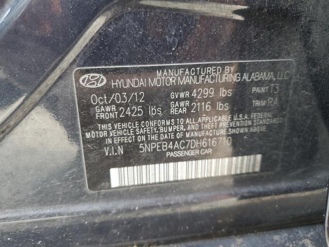 Photo 10 from auction – 2013 HYUNDAI SONATA GLS with VIN 5NPEB4AC7DH616710