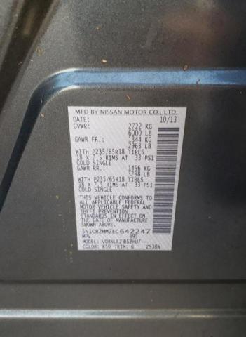 Photo 10 from auction – 2014 NISSAN PATHFINDER with VIN 5N1CR2MM2EC642247