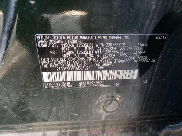 Photo 10 from auction – 2013 TOYOTA RAV4 LIMIT with VIN 2T3DFREV7DW051327