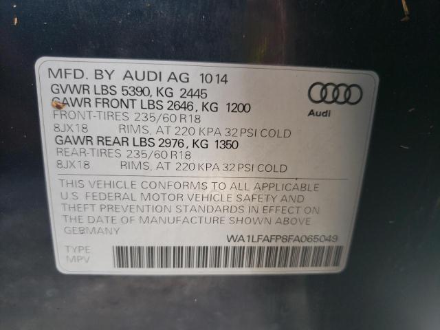 صورة رقم 10 من المزاد - 2015 AUDI Q5 PREMIUM مع VIN WA1LFAFP8FA065049
