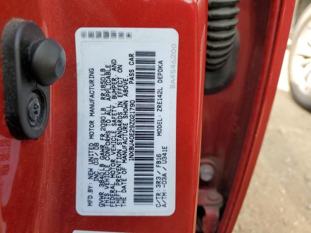 Photo 10 from auction – 2009 TOYOTA COROLLA BA with VIN 1NXBU40E29Z021790