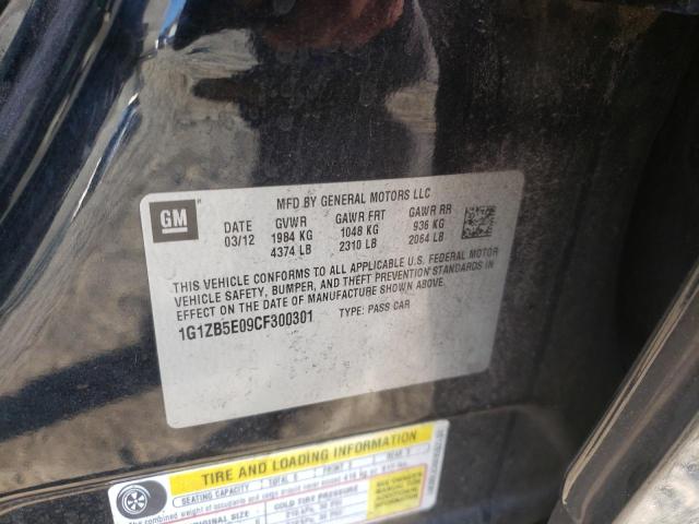 Photo 10 from auction – 2012 CHEVROLET MALIBU LS with VIN 1G1ZB5E09CF300301