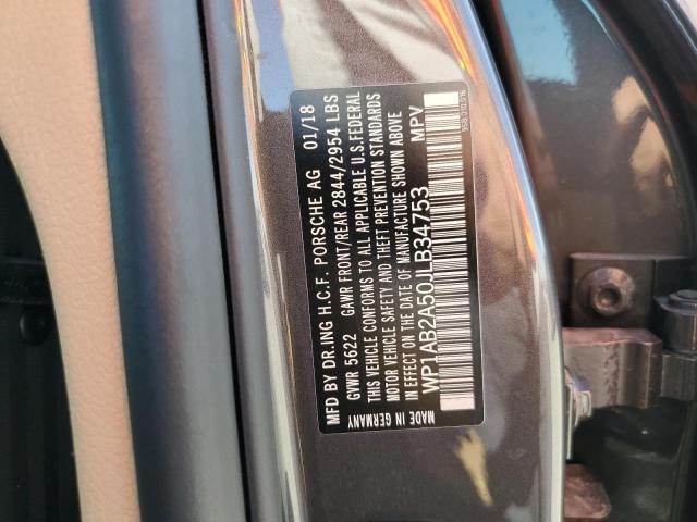 Photo 10 from auction – 2018 PORSCHE MACAN S with VIN WP1AB2A50JLB34753