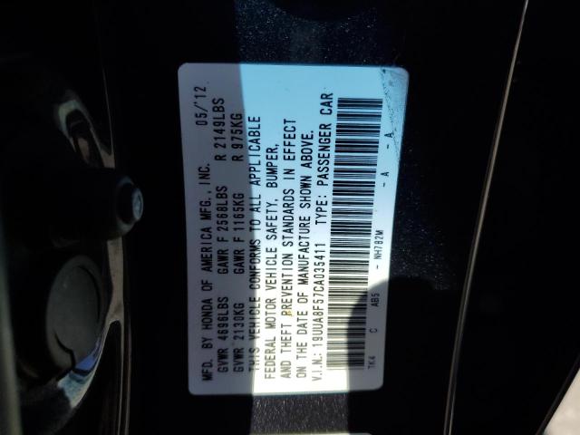 Photo 10 from auction – 2012 ACURA TL with VIN 19UUA8F57CA035411