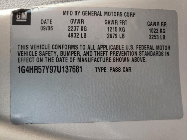 Photo 10 from auction – 2007 BUICK LUCERNE CX with VIN 1G4HR57Y97U137681