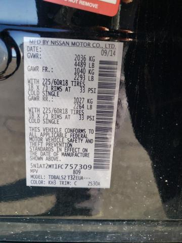 Photo 10 from auction – 2015 NISSAN ROGUE S with VIN 5N1AT2MT1FC757309
