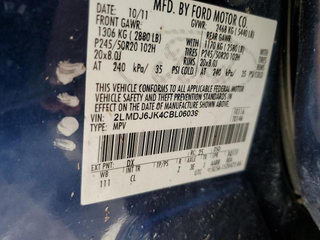 Photo 10 from auction – 2012 LINCOLN MKX with VIN 2LMDJ6JK4CBL06039