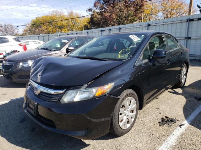 Photo 2 from auction – 2012 HONDA CIVIC LX with VIN 19XFB2F53CE370048