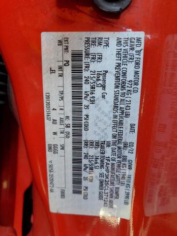 Foto 10 de la subasta – 2012 FORD FOCUS SE con VIN 1FAHP3K25CL371243