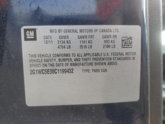 Photo 10 from auction – 2012 CHEVROLET IMPALA LTZ with VIN 2G1WC5E38C1199432