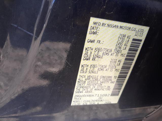 Photo 10 from auction – 2014 NISSAN FRONTIER S with VIN 1N6AD0ER8EN715082