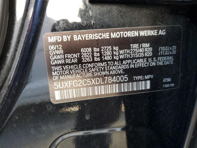 Photo 10 from auction – 2013 BMW X6 XDRIVE3 with VIN 5UXFG2C5XDL784005