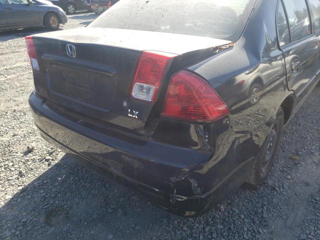 Photo 9 from auction – 2005 HONDA CIVIC LX with VIN 2HGES16675H552911
