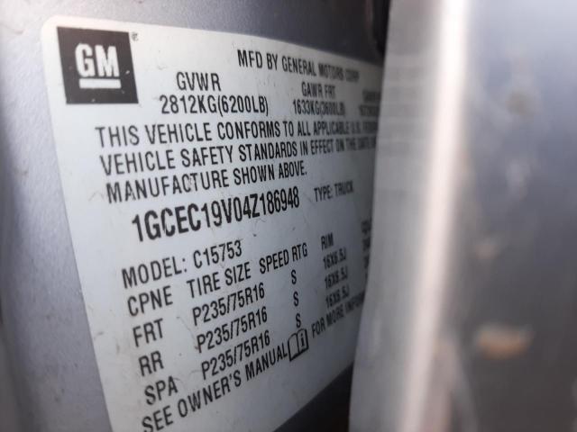 Photo 10 from auction – 2004 CHEVROLET silverado with VIN 1GCEC19V04Z186948