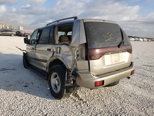 Photo 3 from auction – 2001 MITSUBISHI MONTERO SP with VIN JA4MT21H31P014938