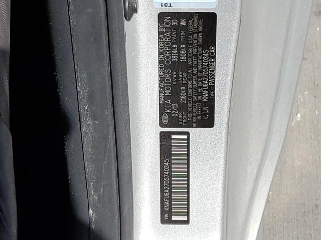 Photo 10 from auction – 2013 KIA FORTE EX with VIN KNAFU6A27D5740345