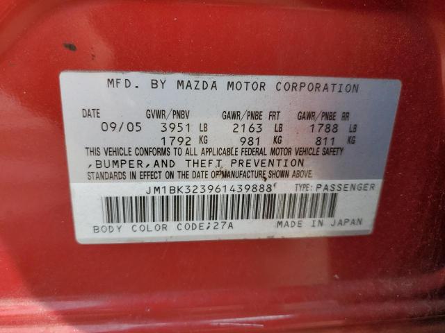 Photo 10 from auction – 2006 MAZDA 3 S with VIN JM1BK323961439888