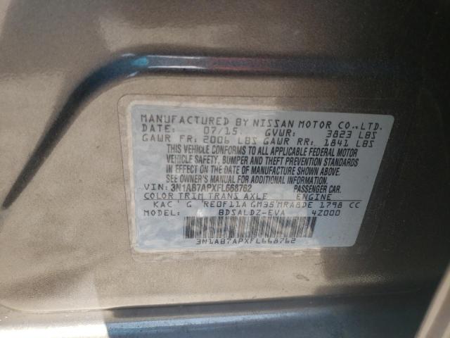 Photo 10 from auction – 2015 NISSAN SENTRA S with VIN 3N1AB7APXFL668762