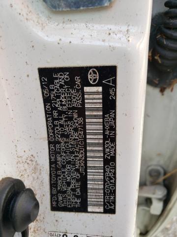 Photo 10 from auction – 2012 TOYOTA PRIUS with VIN JTDKN3DU1C1547138
