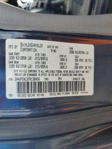 Photo 10 from auction – 2007 CHRYSLER TOWN & COU with VIN 2A4GP54L97R138450