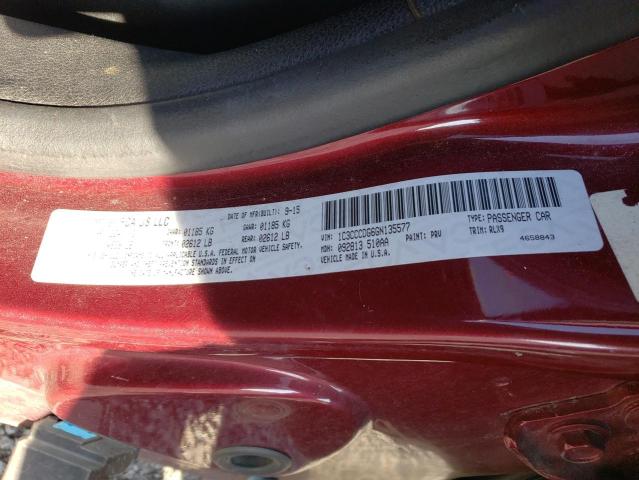 Photo 10 from auction – 2016 CHRYSLER 200 S with VIN 1C3CCCDG6GN135577