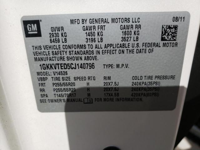 Photo 10 from auction – 2012 GMC ACADIA DEN with VIN 1GKKVTED5CJ140796