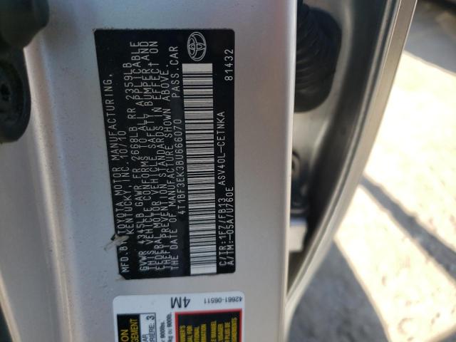 Photo 10 from auction – 2011 TOYOTA CAMRY BASE with VIN 4T1BF3EK3BU666070