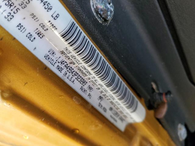 Photo 10 from auction – 2003 JEEP WRANGLER / with VIN 1J4FA49S43P323203